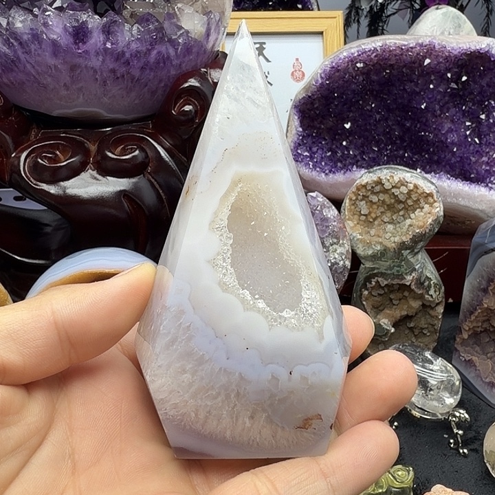 珠宝半成品未镶嵌紫晶