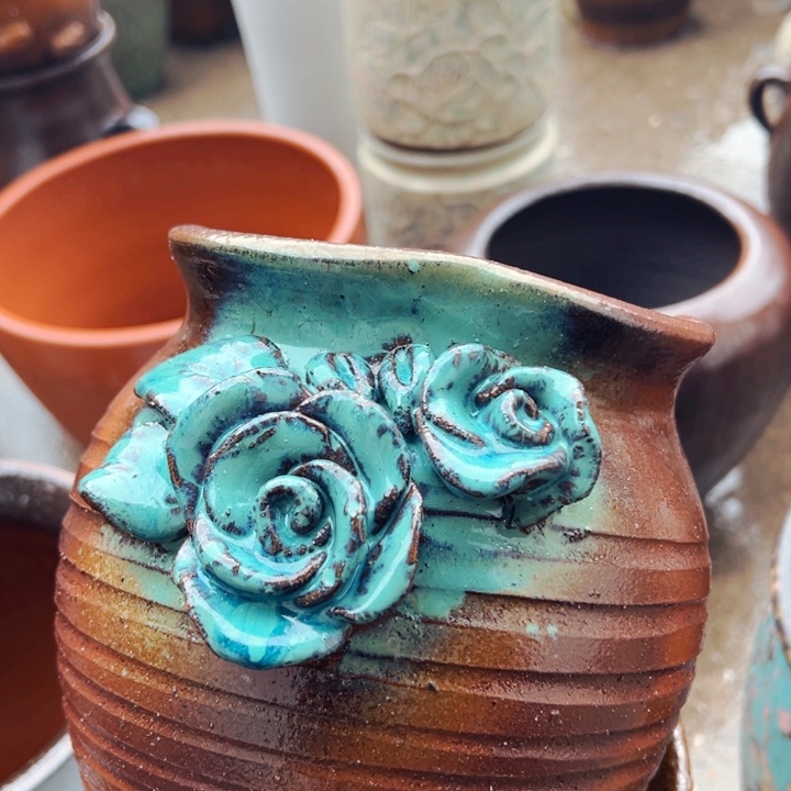 紫砂花盆高约20口约16正品