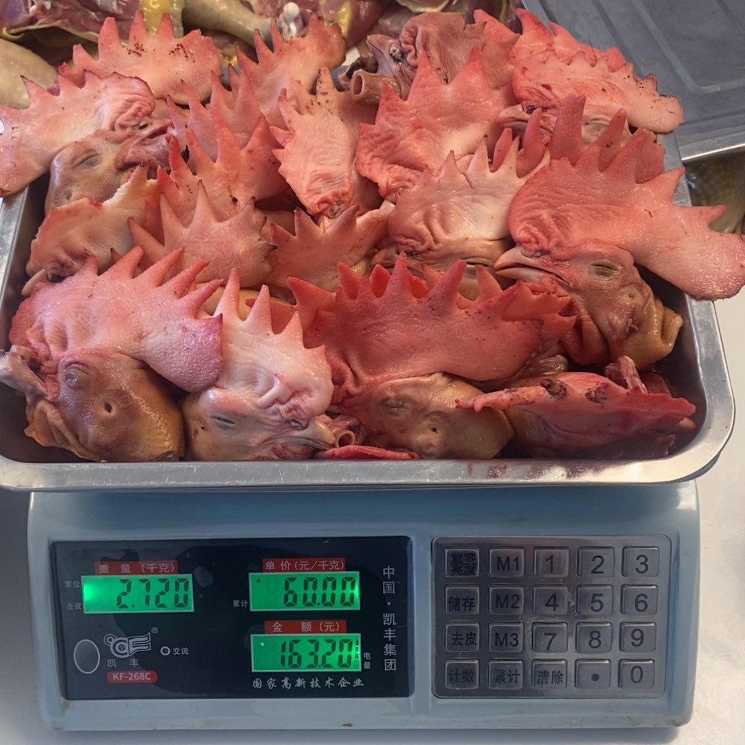 30天中国大陆包装鸡头100