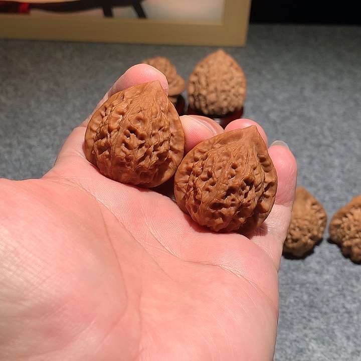 把件文玩核桃贵妃帽34