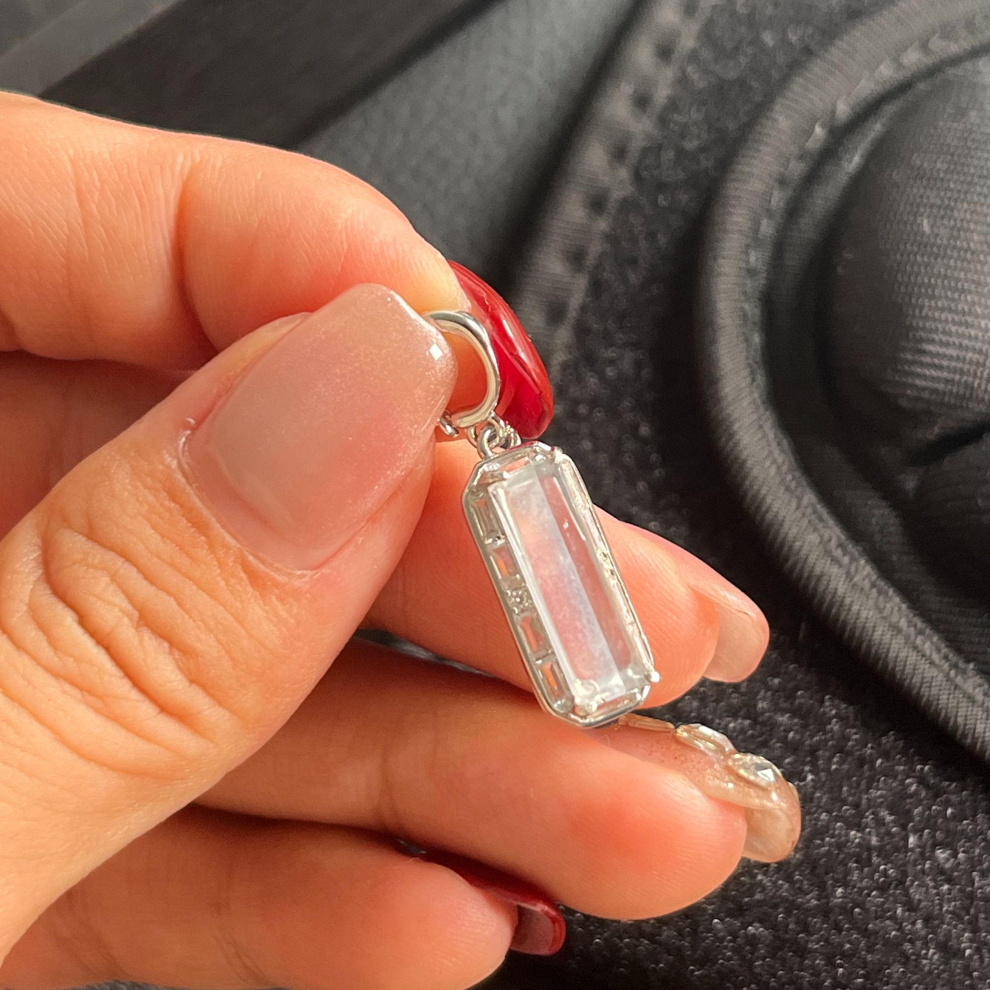 925银镶嵌 缅甸天然翡翠A货 冰种 吊坠 尺寸14.9。6.4。2.7¥580