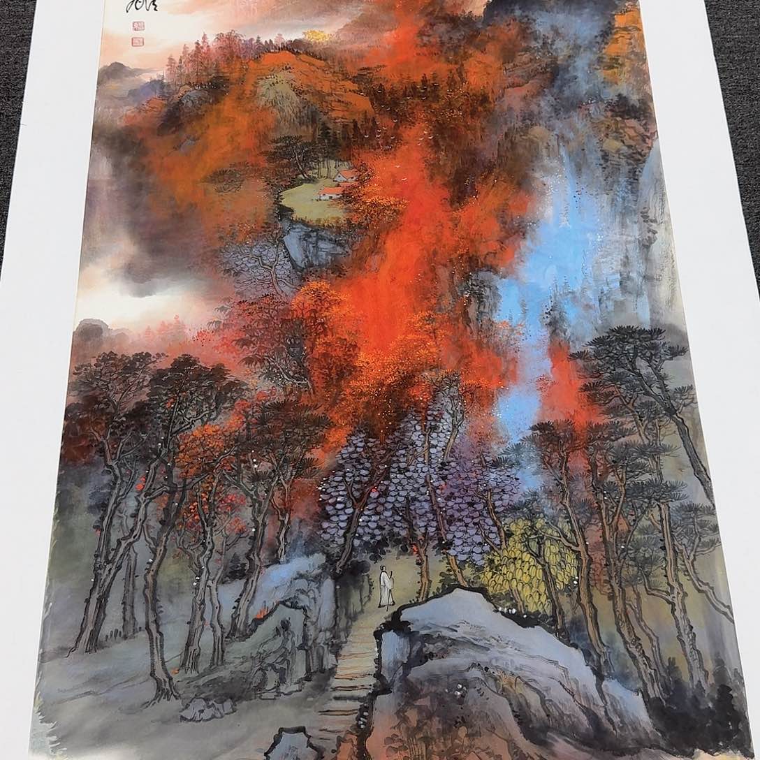 国画多次参加国内外大型