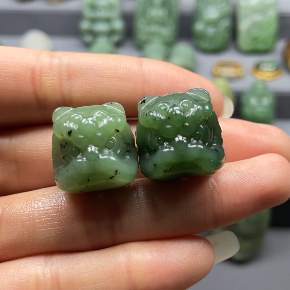 【闪购商品】和田玉吊坠一对未镶嵌