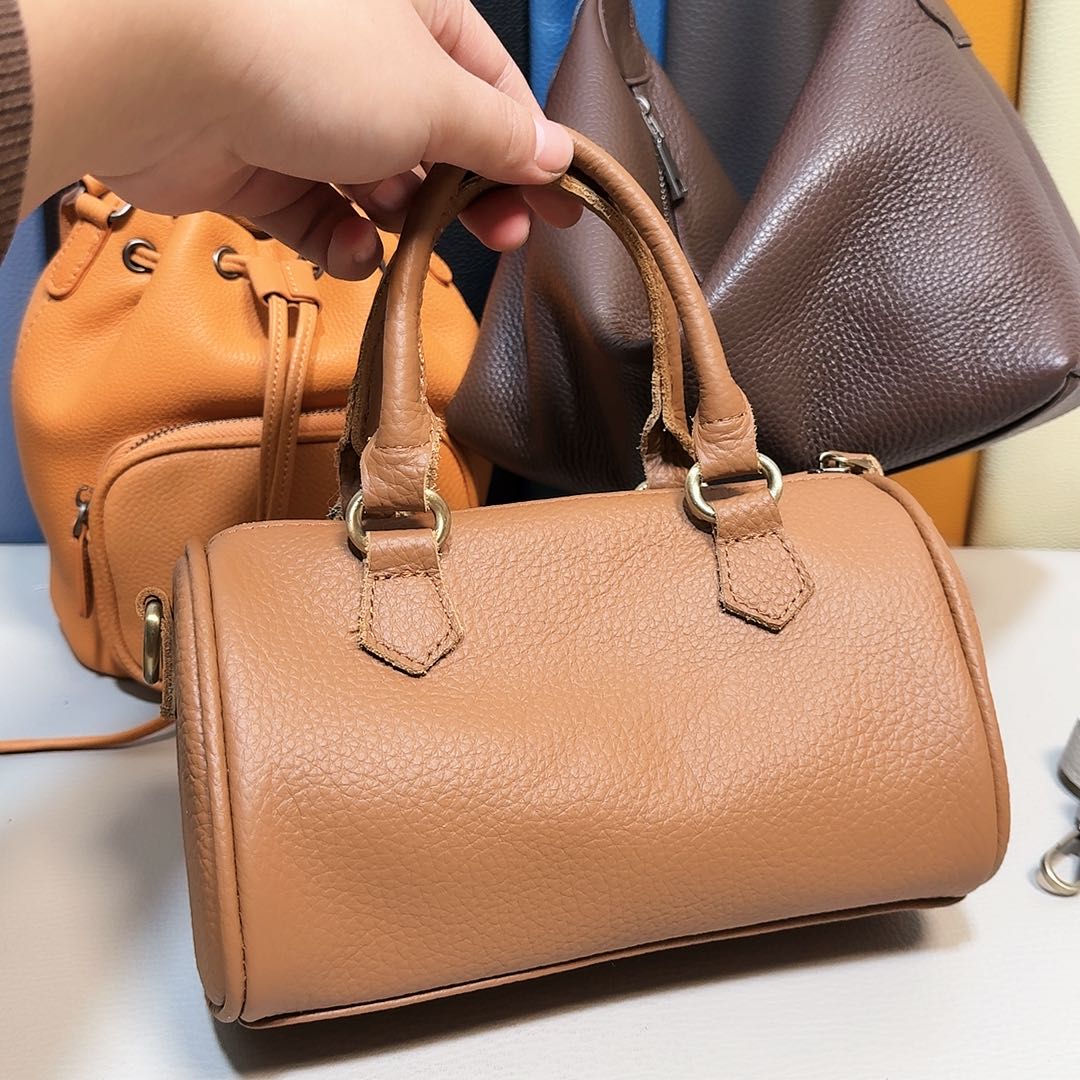 头层牛皮真皮棕色