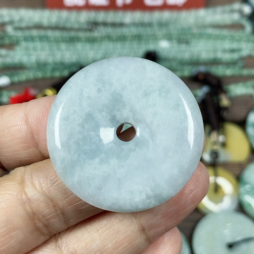 【闪购商品】翡翠颈饰未镶嵌玉吊坠翡翠玉平安扣