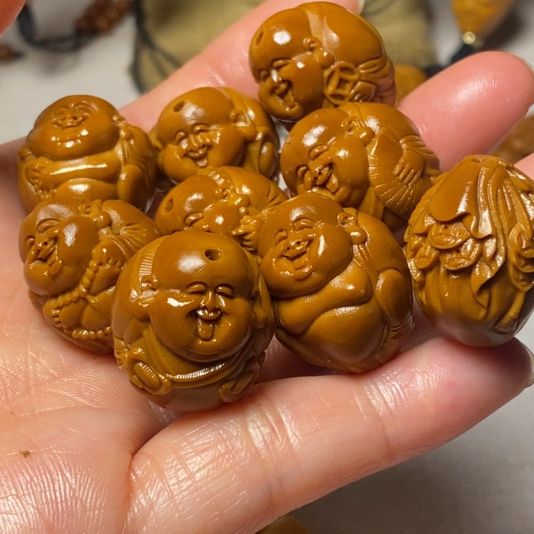 橄榄核手串/手链光面弥勒
