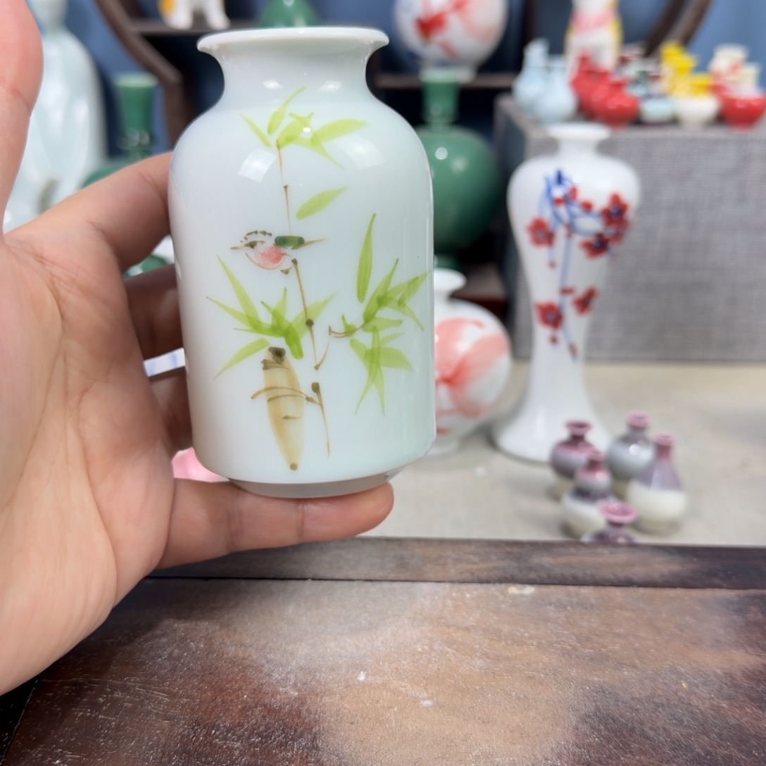 陶瓷手工小花器摆件