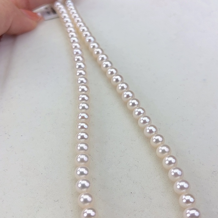 淡水珍珠颈饰银S925镶嵌6➕极光炫彩高品