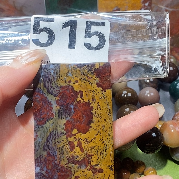 硅化玉未镶嵌天然北票树化玉吊坠