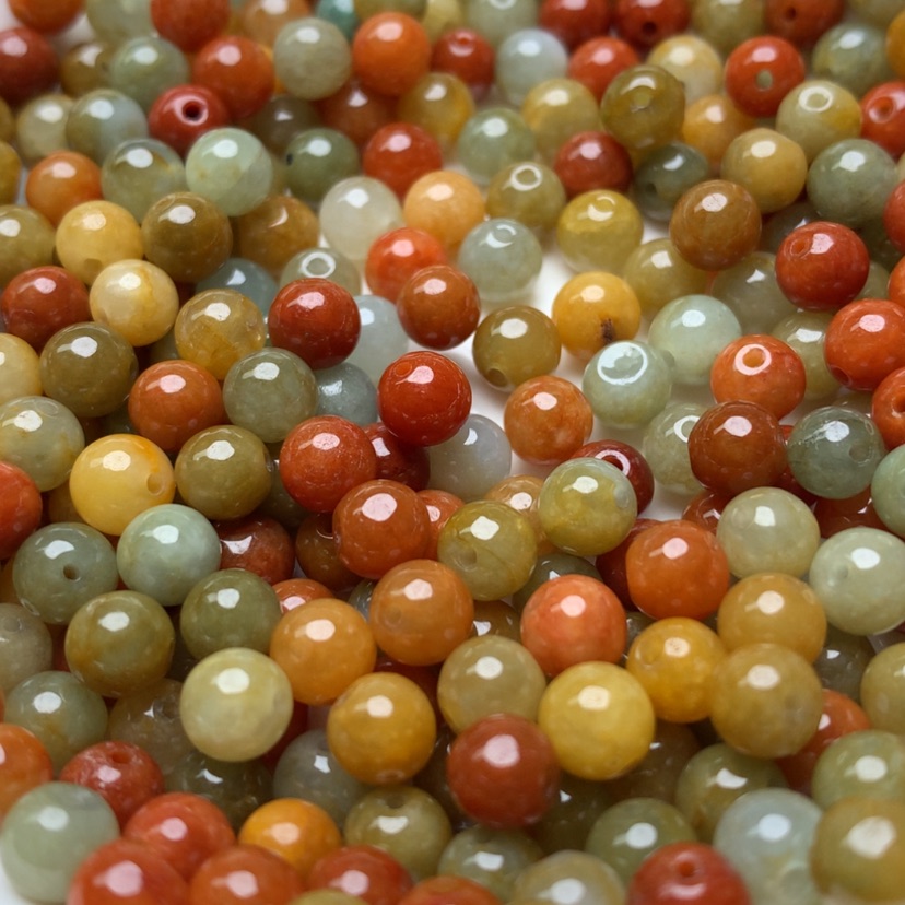 【闪购商品】未镶嵌手链翡翠卡5.8冰多宝50颗