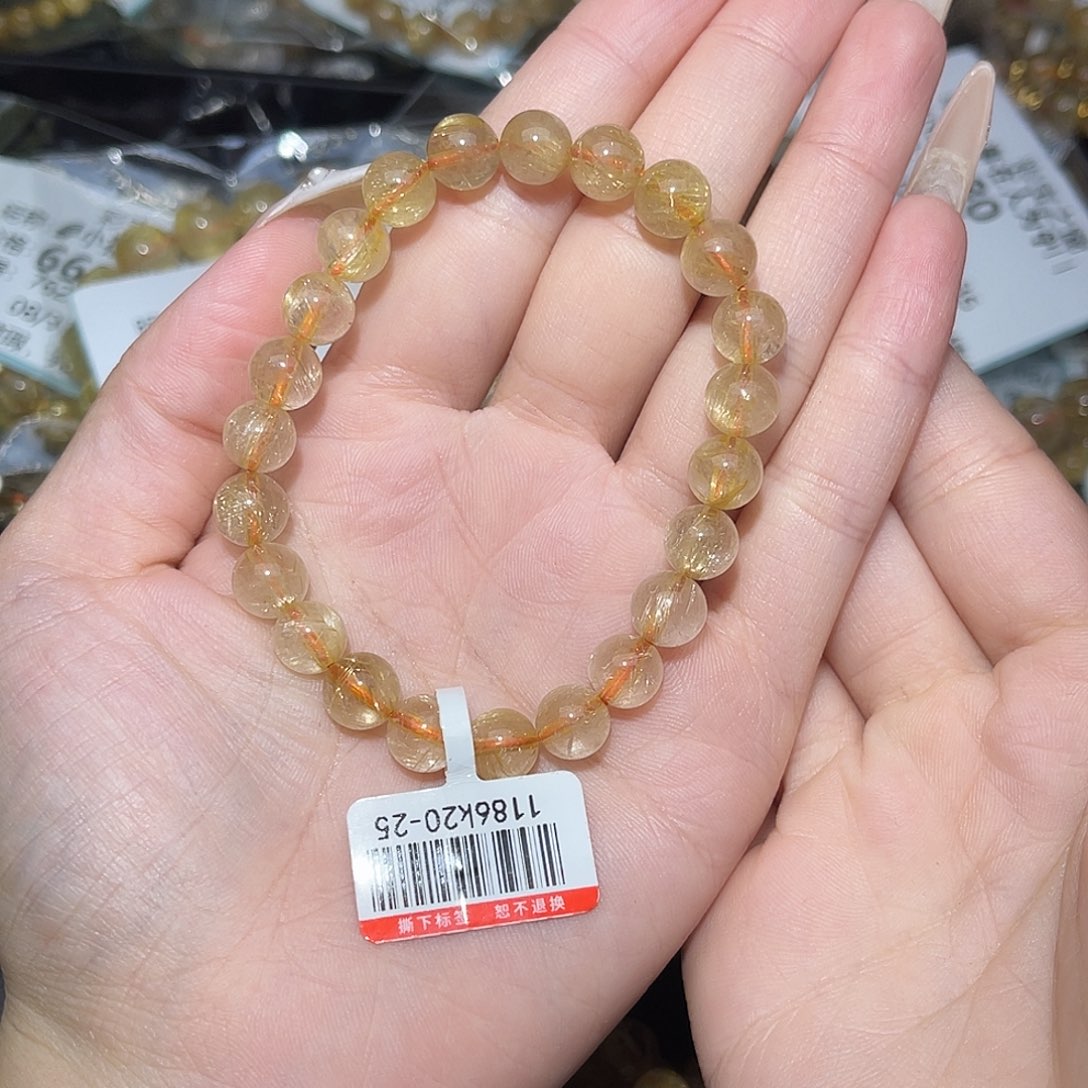 未镶嵌手串发晶飞*卡8➕金发晶