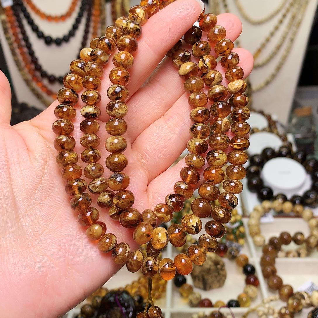 琥珀未镶嵌裸石8/高净蜜蜡108-883