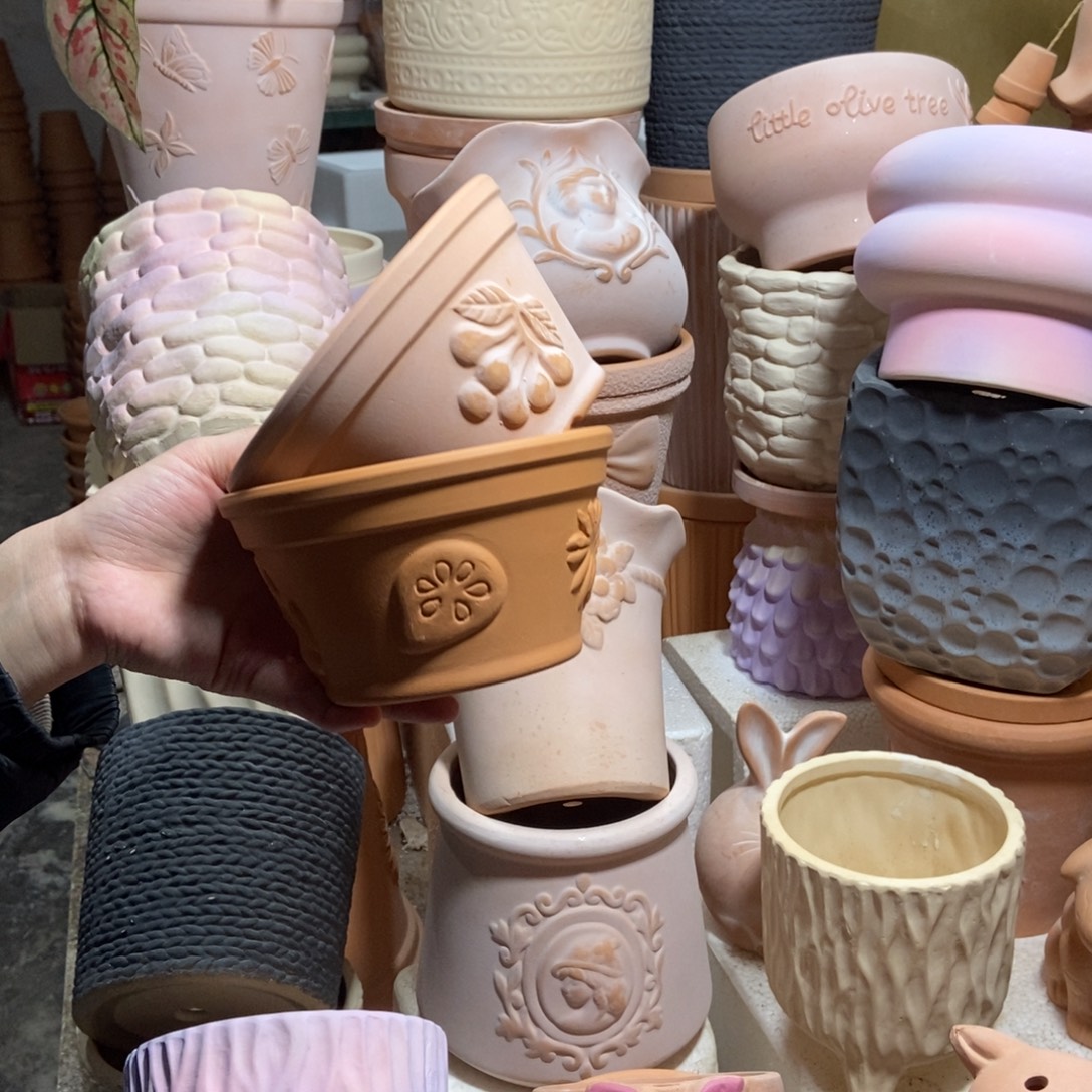 15×8水果矮盆 雾化+红陶2个