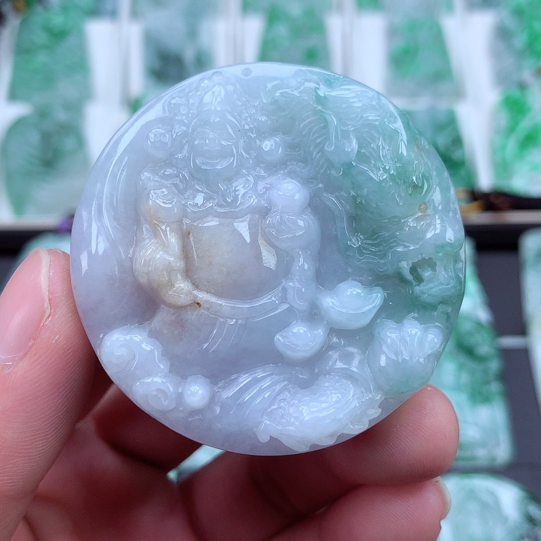 翡翠颈饰未镶嵌翡翠吊坠