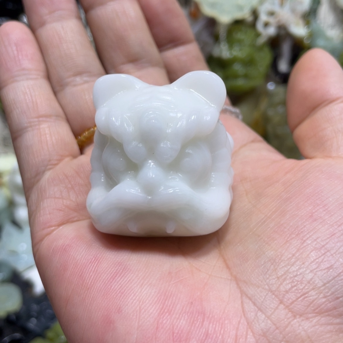 【闪购商品】岫玉颈饰未镶嵌灰*121手把