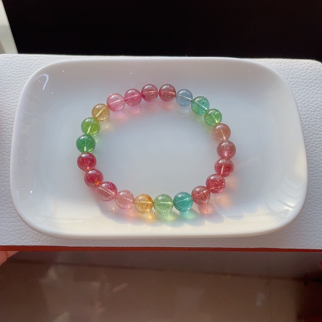 未镶嵌碧玺手链人鱼姬8.8mm左右