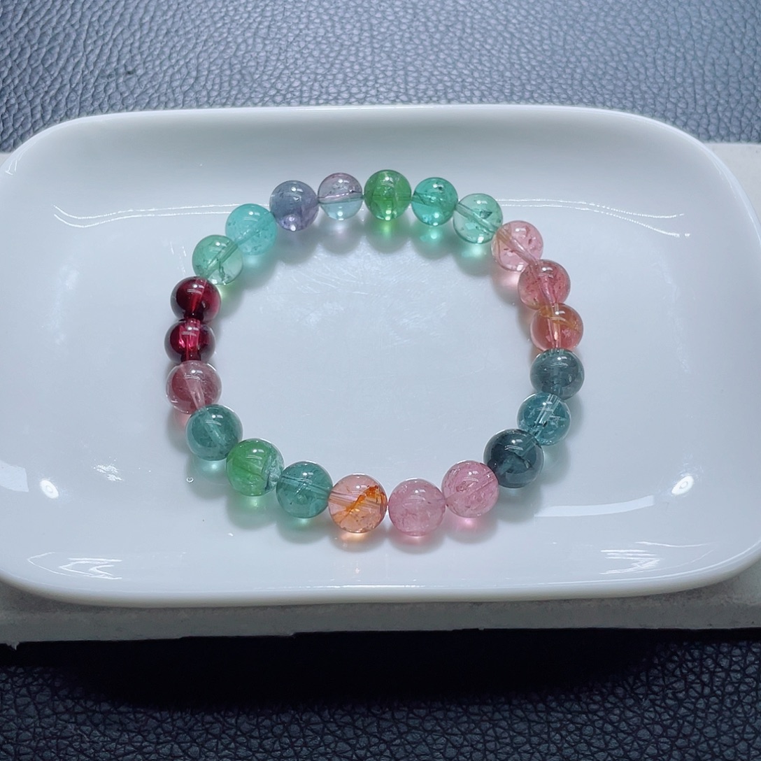 手链碧玺未镶嵌8.8mm左右