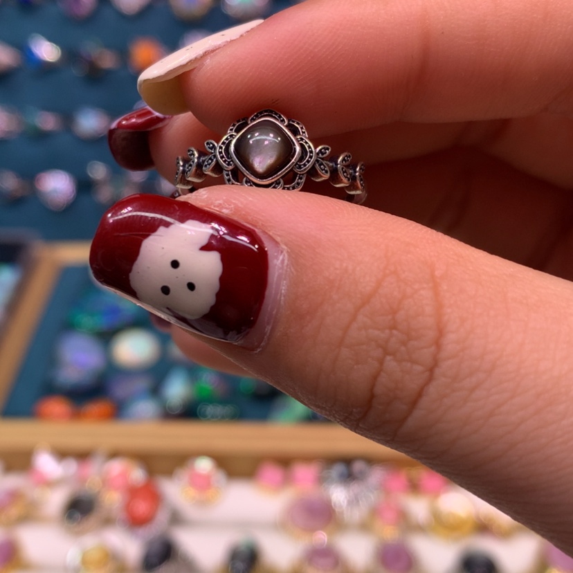 【闪购商品】欧泊戒指款式银S925镀金镶嵌