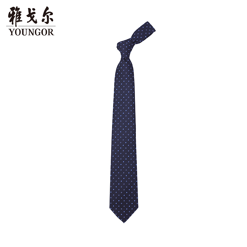 雅戈尔高档商务刺绣提花经典领带正装领带休闲百搭学生719973