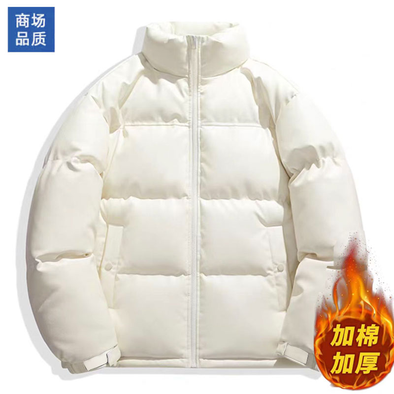 皮棉服冬季加绒加厚时尚外套情侣休闲百搭防风保暖防寒男士外衣