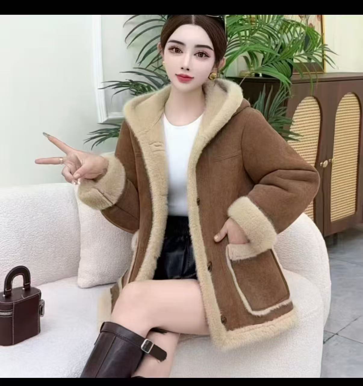 女士秋冬一体保暖外套831-A787