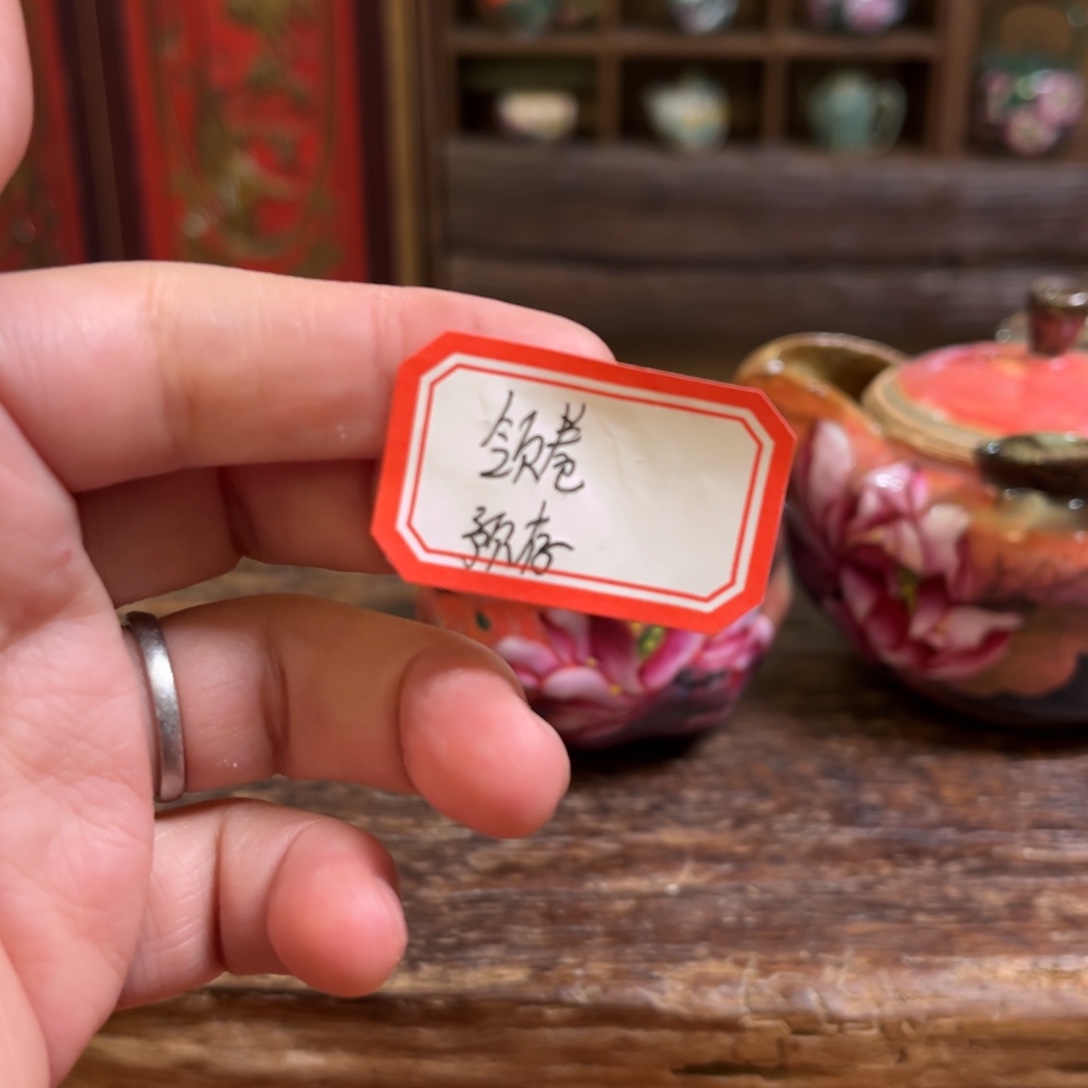 小***女柴烧手工手绘陶瓷