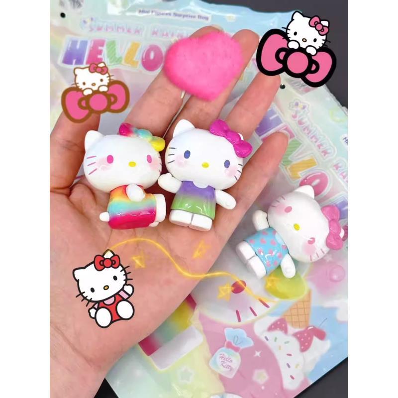 【沐沐拆盒】TOPTOY-新品HelloKitty夏日彩虹糖MINI萌粒-摆件盲盒