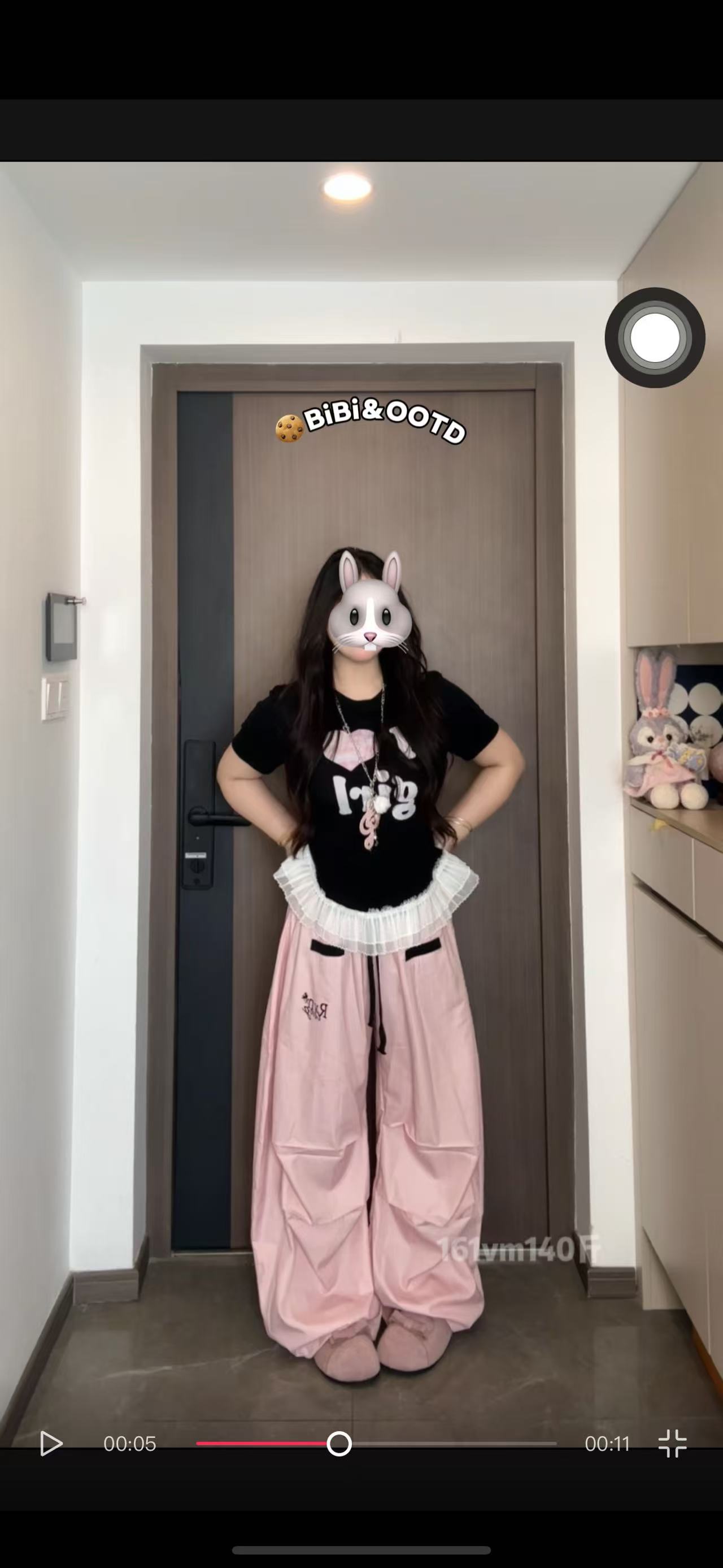 大码甜美印花蕾丝拼接粉色裤子两件套女夏季新款胖mm显瘦减龄套装