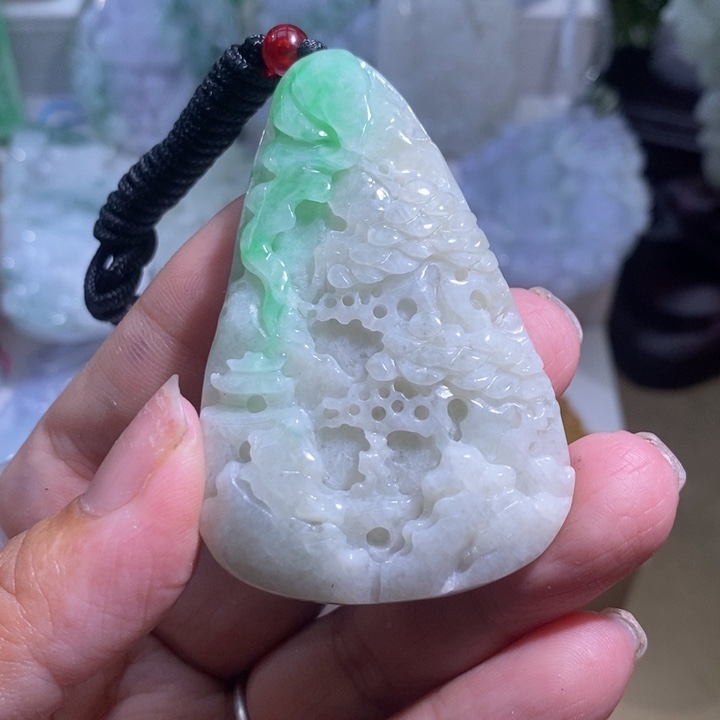 【闪购商品】翡翠挂件未镶嵌山水