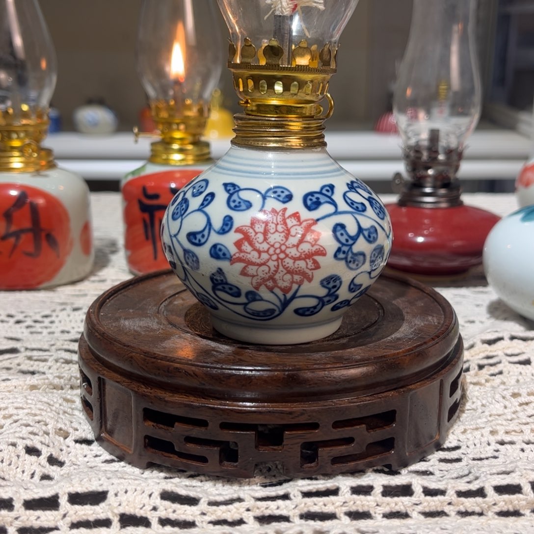 摆件景德镇陶瓷香薰灯