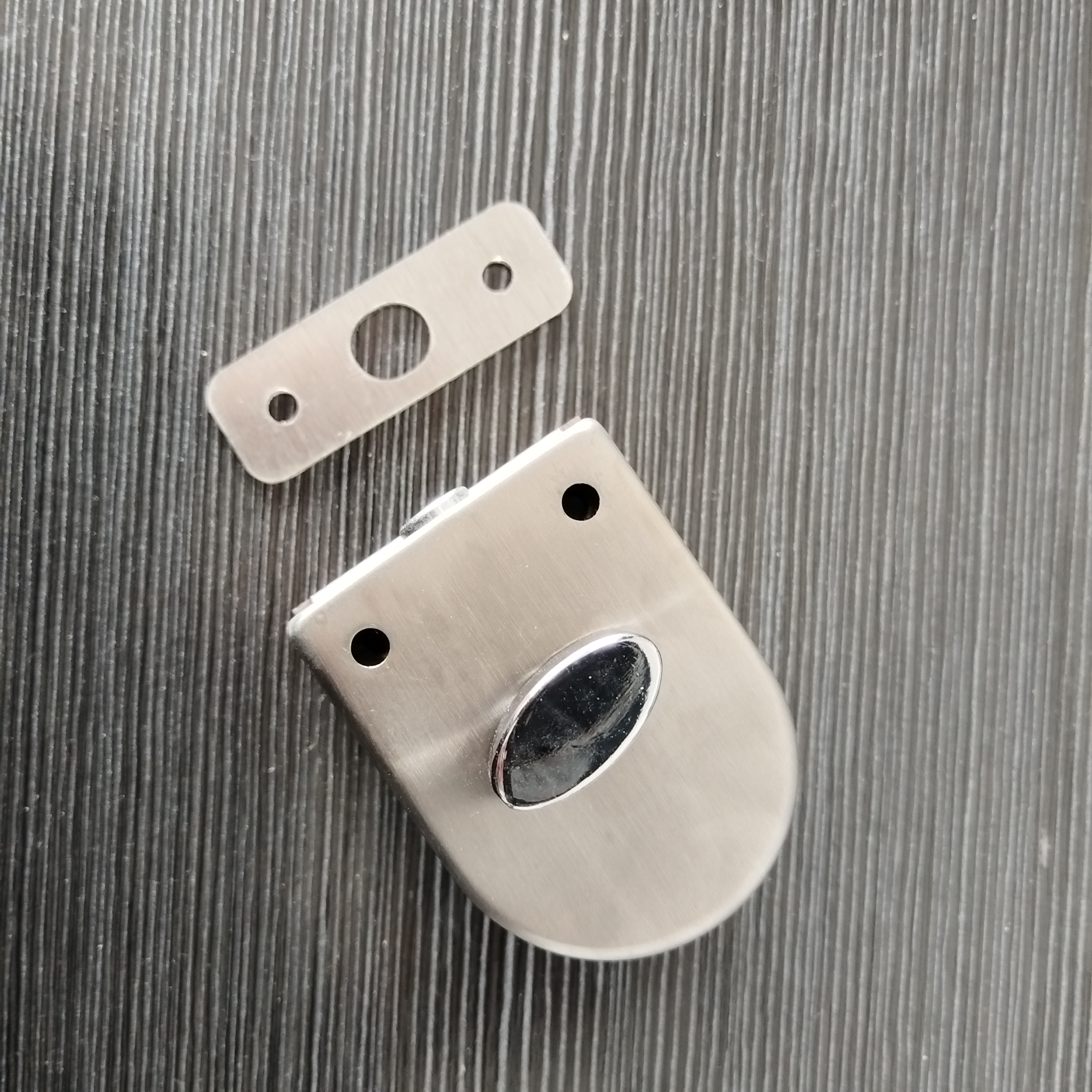 拍1发5玻璃门地插销固定门锁锁门插销锁带包装带配件包不锈钢