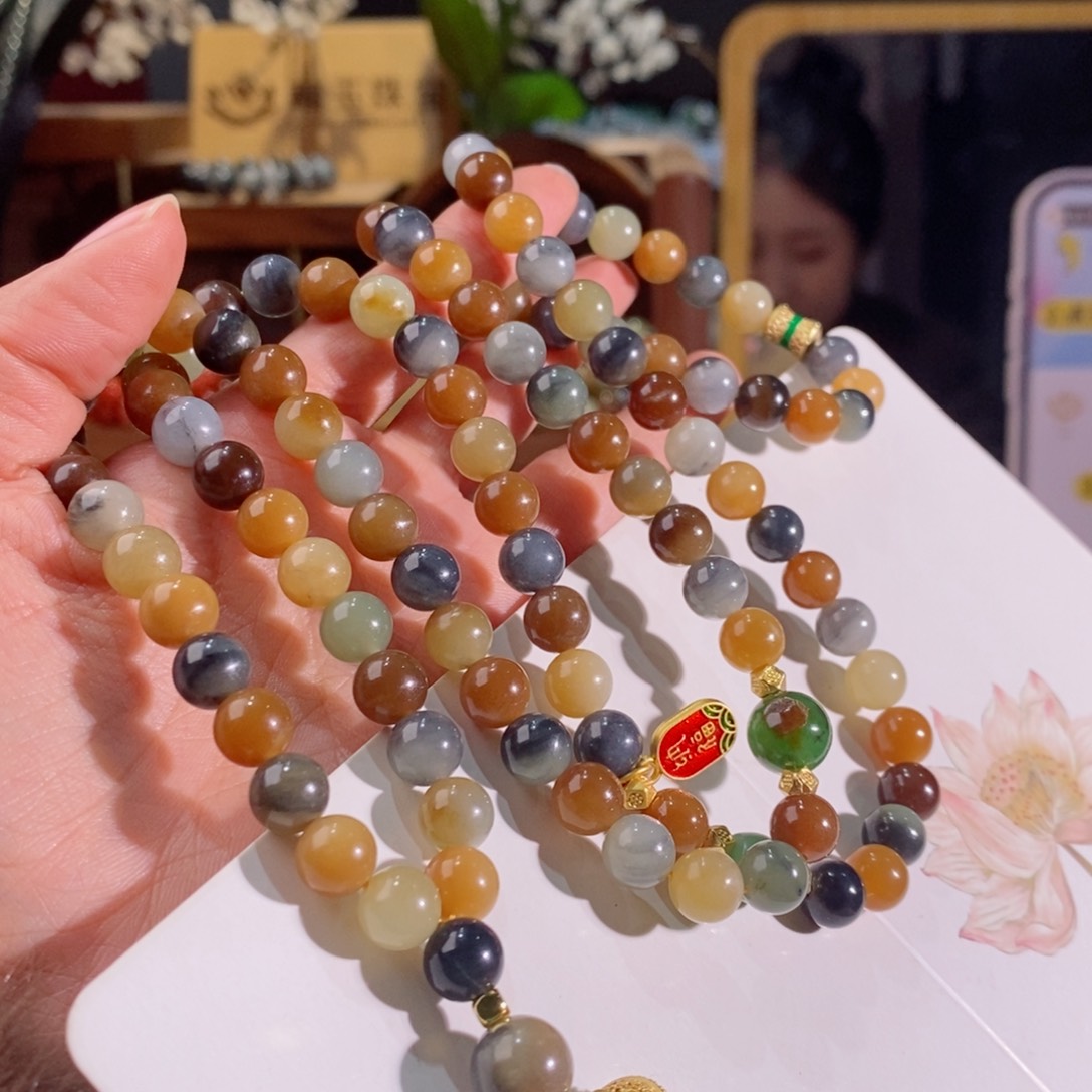 和田玉手串多样性拍一发一未镶嵌