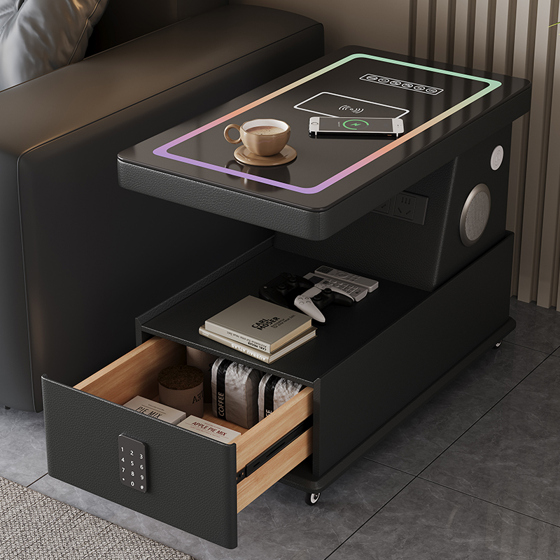 可移动茶几小户型现代简约边柜轻奢客厅意式极简新款沙发边几推车