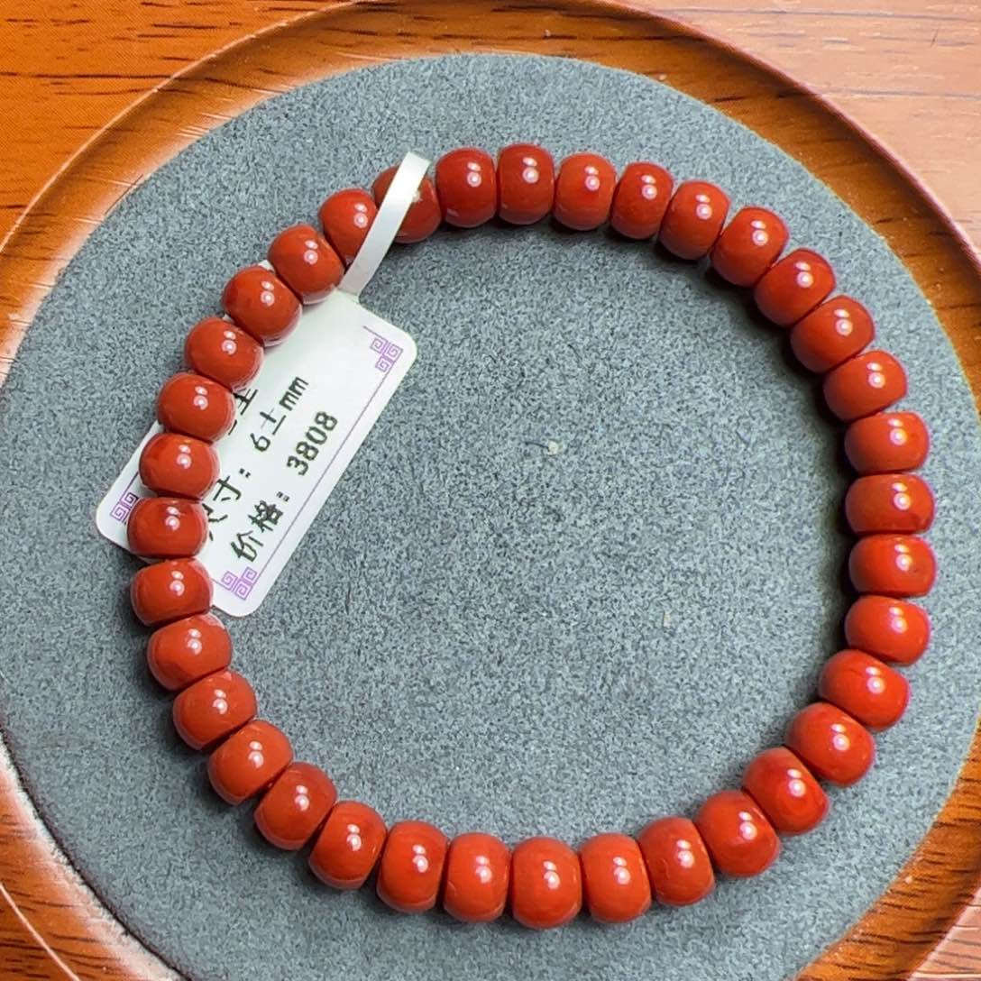 南红玛瑙6mm加手串未镶嵌