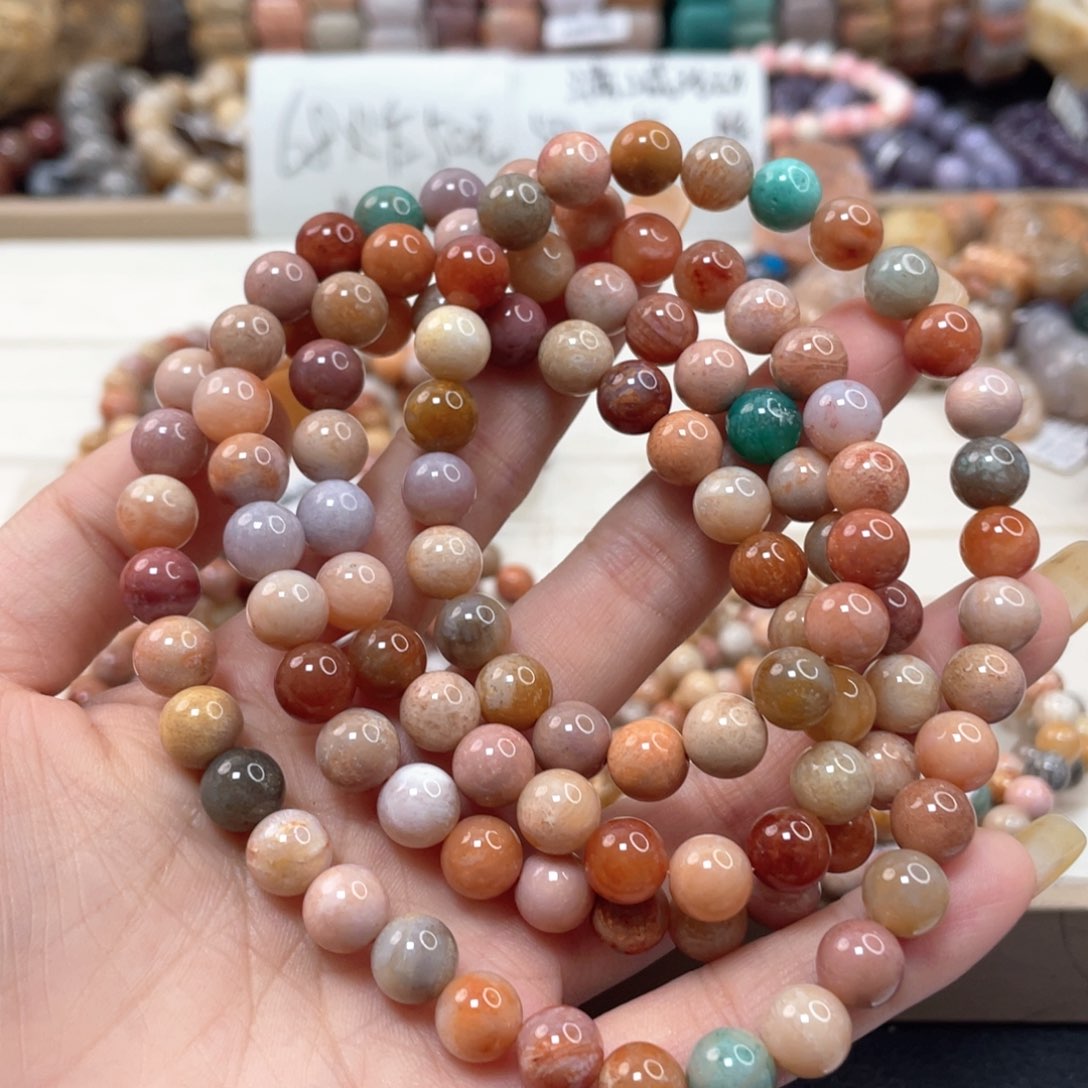 未镶嵌手链硅化玉千**风347