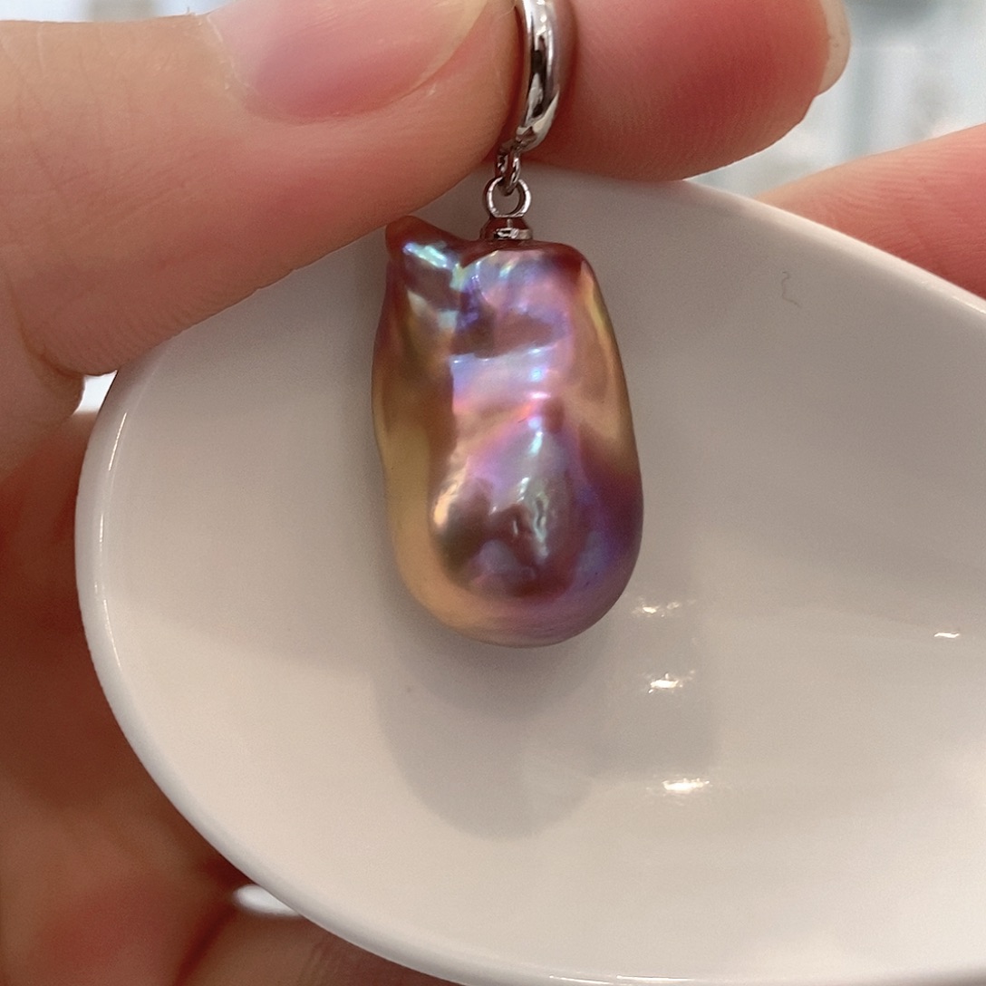 淡水珍珠颈饰银S925镶嵌