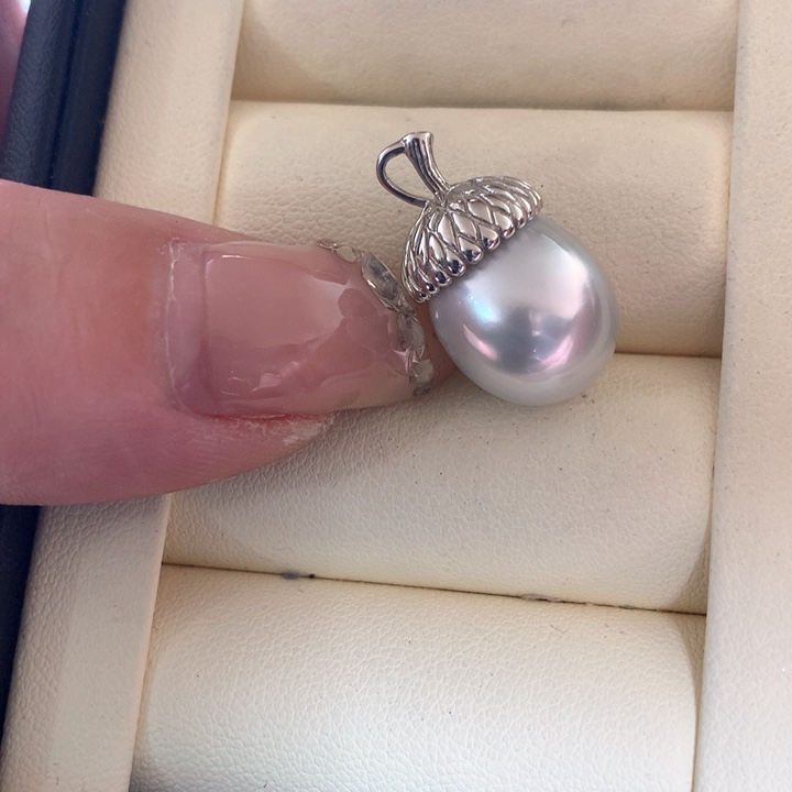 颈饰银S925镶嵌海水珍珠