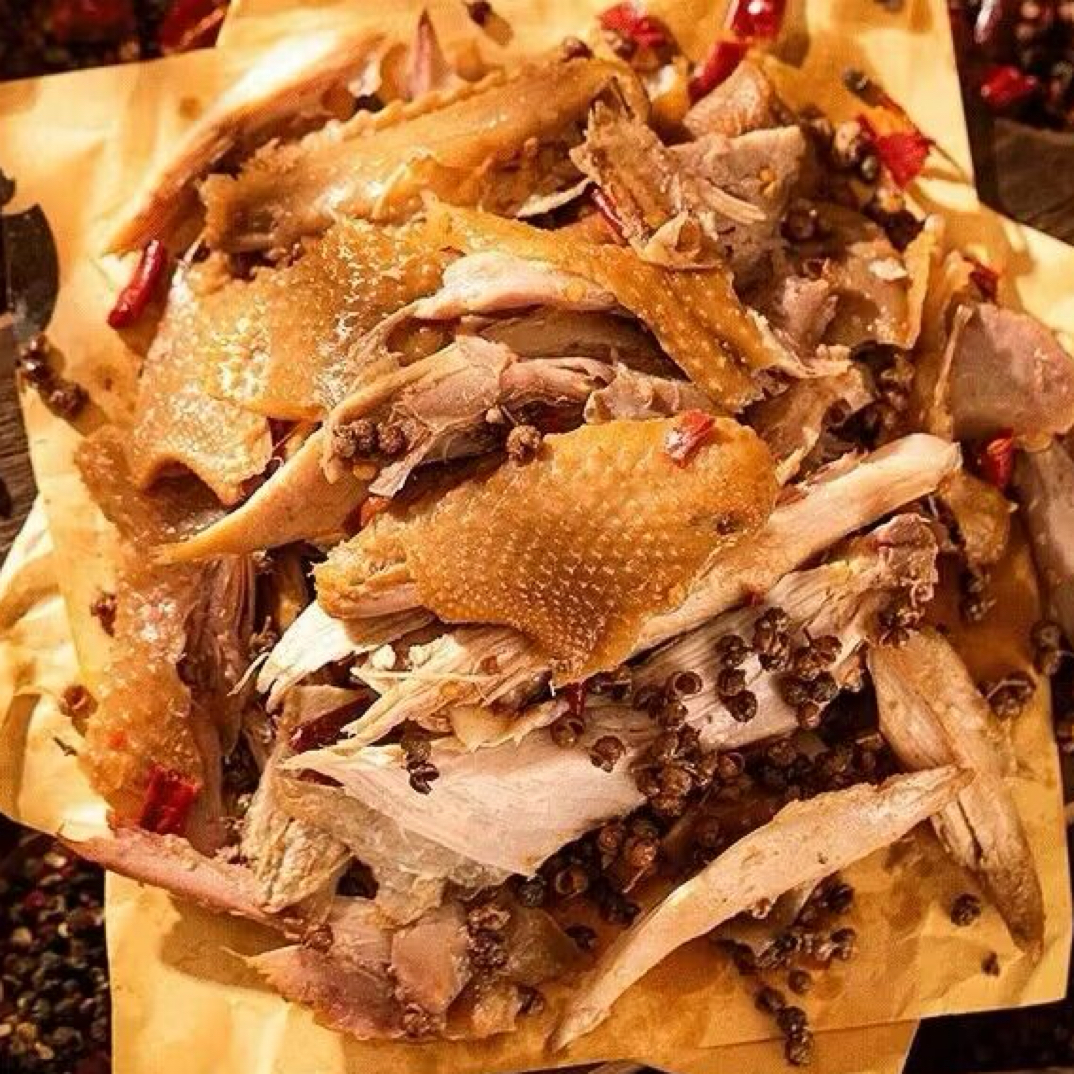 现卤现发手撕麻椒鸡整只装麻辣鲜香熟食卤味 包冰率不含冰