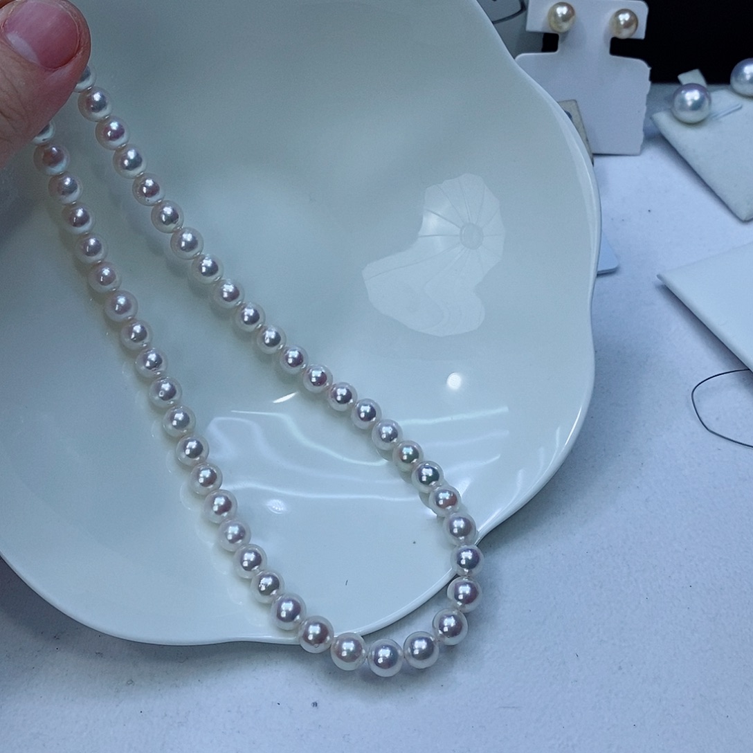 海水珍珠颈饰银S925镶嵌