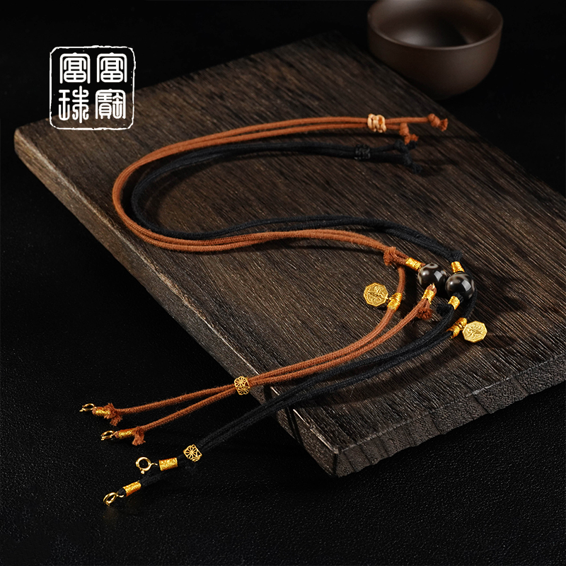 【都要】富富珠宝 玛瑙18k金项链（天然珠宝多样性发）