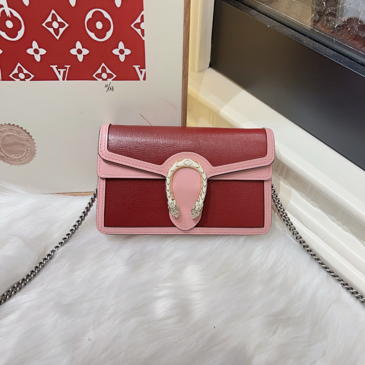 95新 GUCCI/古驰 Gucci 古驰迷你酒神斜挎包 cj3466