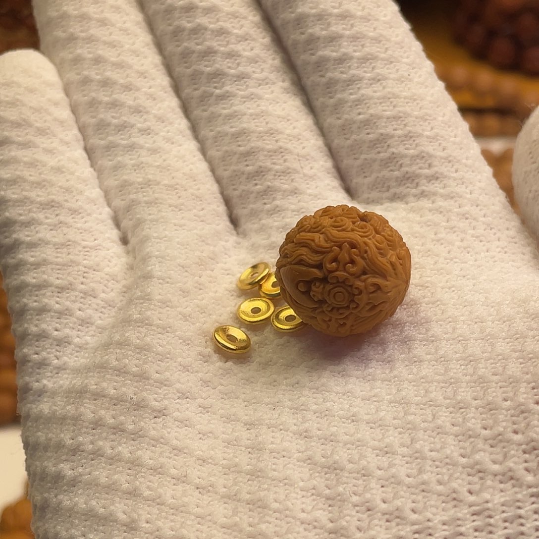 遇***者猴头核桃吊坠单颗