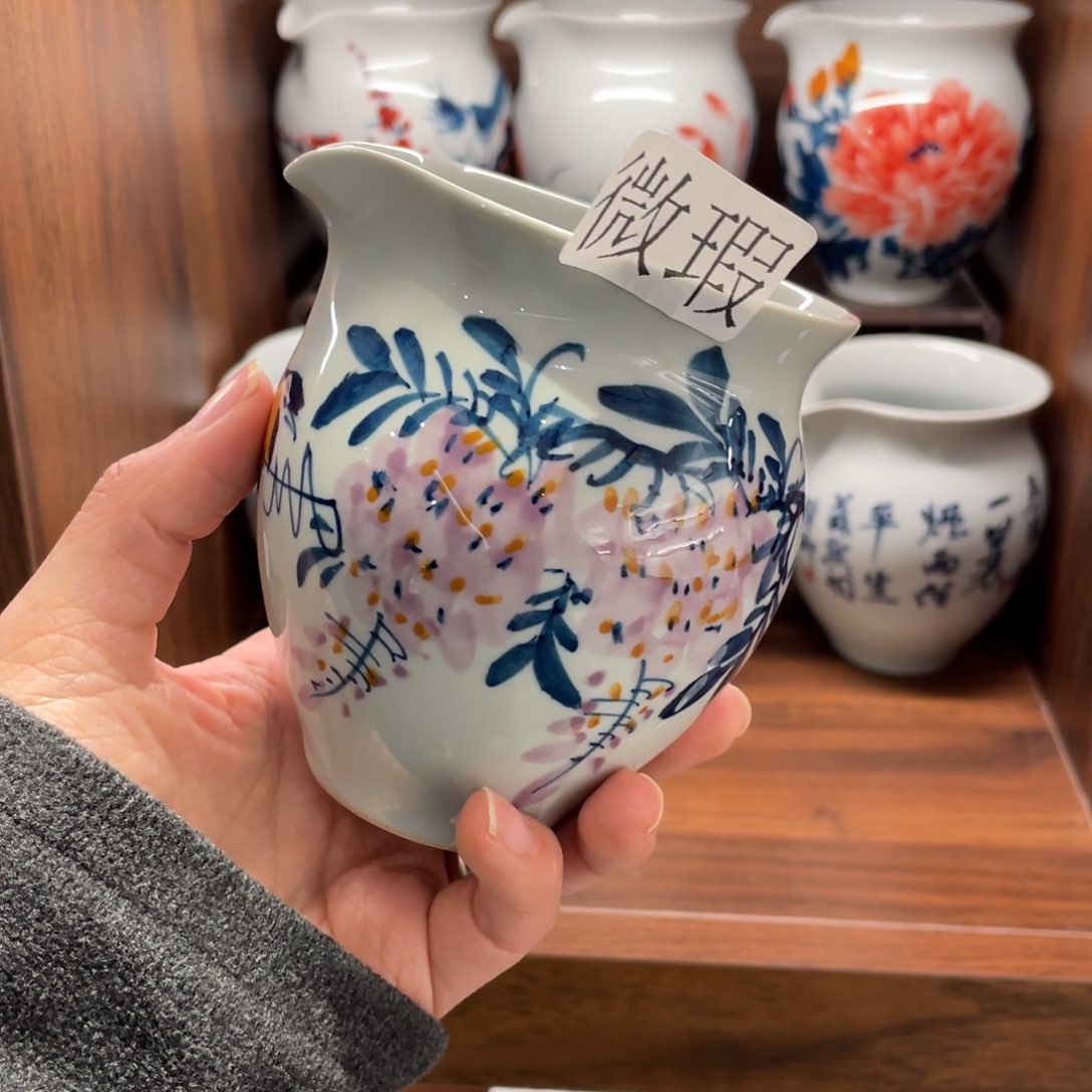 微瑕釉下彩纯手绘