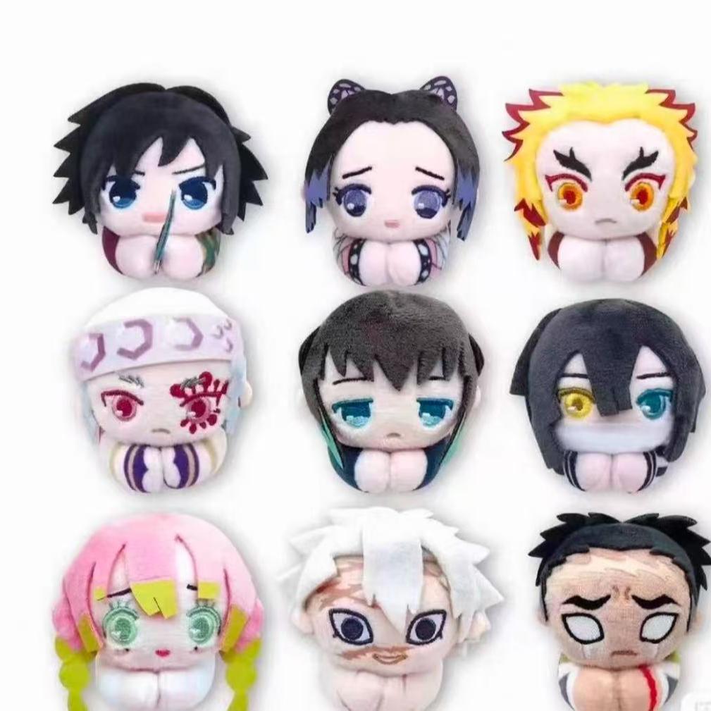 日谷-鬼灭之刃HUGxCHARACTER系列趴趴圆滚滚玩偶代拆盲盒