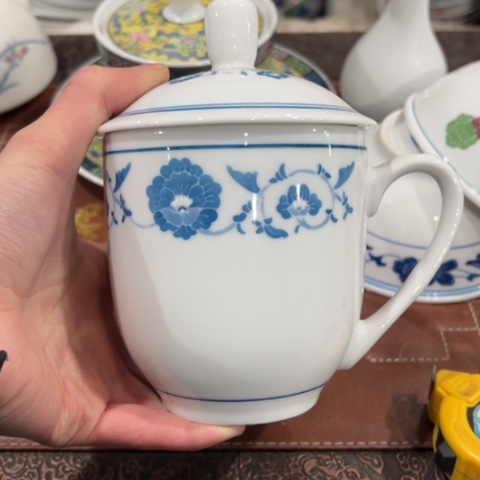 醴陵高温瓷釉下手绘420毫升