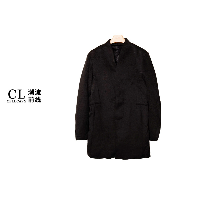P7VIN093#女款外套高级感大衣设计西服美式复古装毛呢