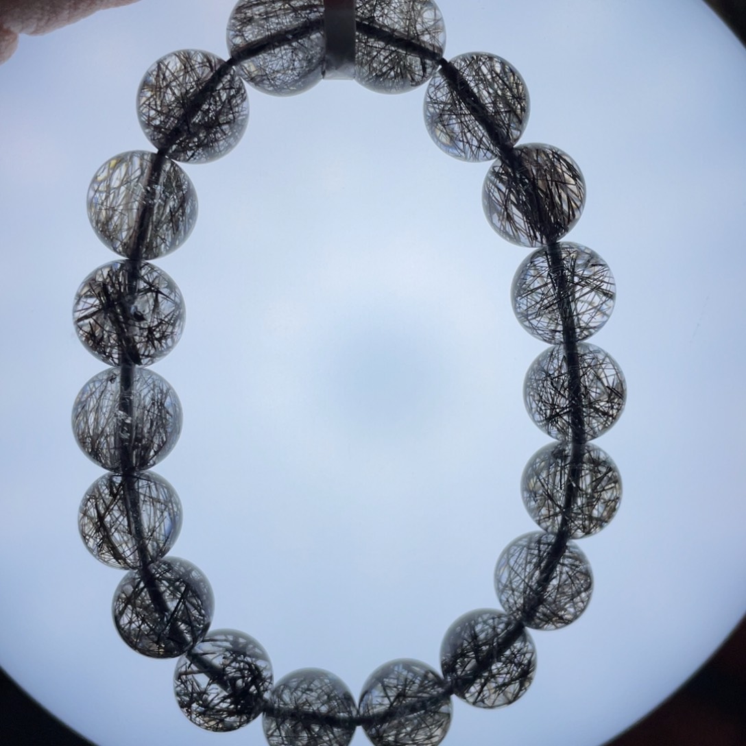 未镶嵌手链水晶黑发