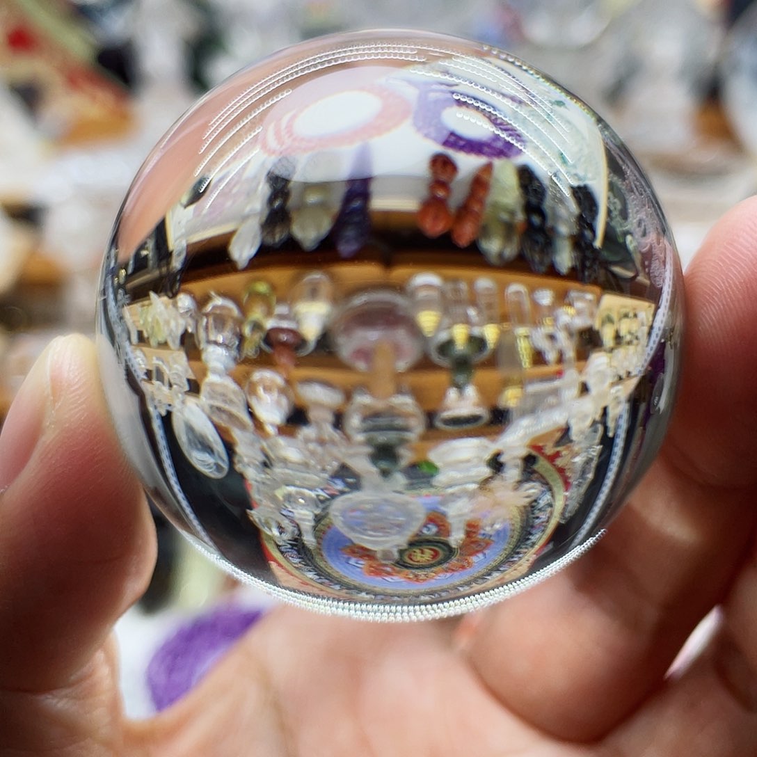 水晶颈饰未镶嵌長***憂摆件