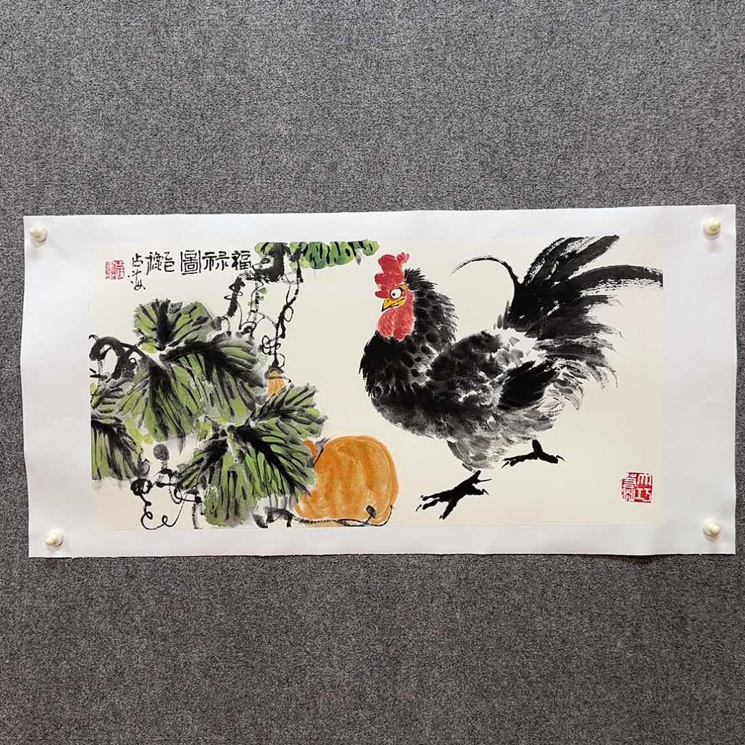 国画王占海老师手绘作品
