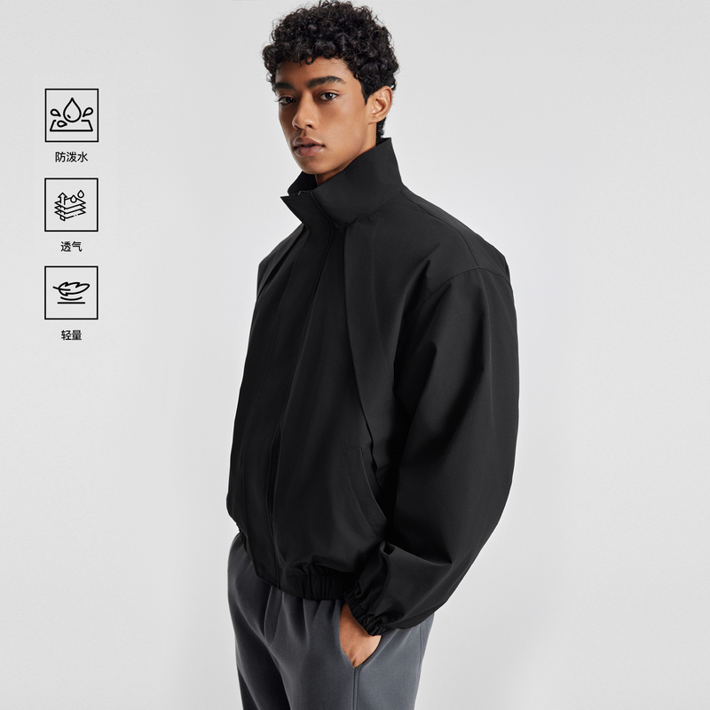 【行动夹克】户外防泼水男士外套2025新款四面弹立领夹克运动上衣